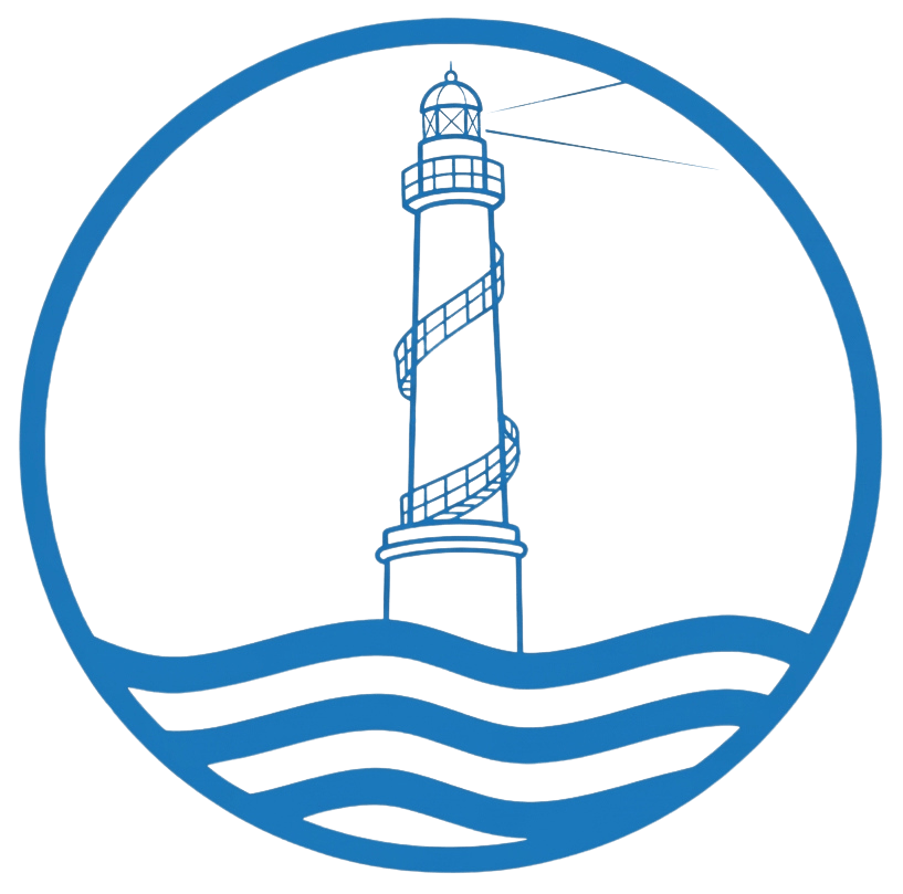 Logotipo azul fondo transparente